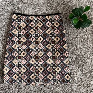 LOFT Geometric Textured Skirt Sz 00